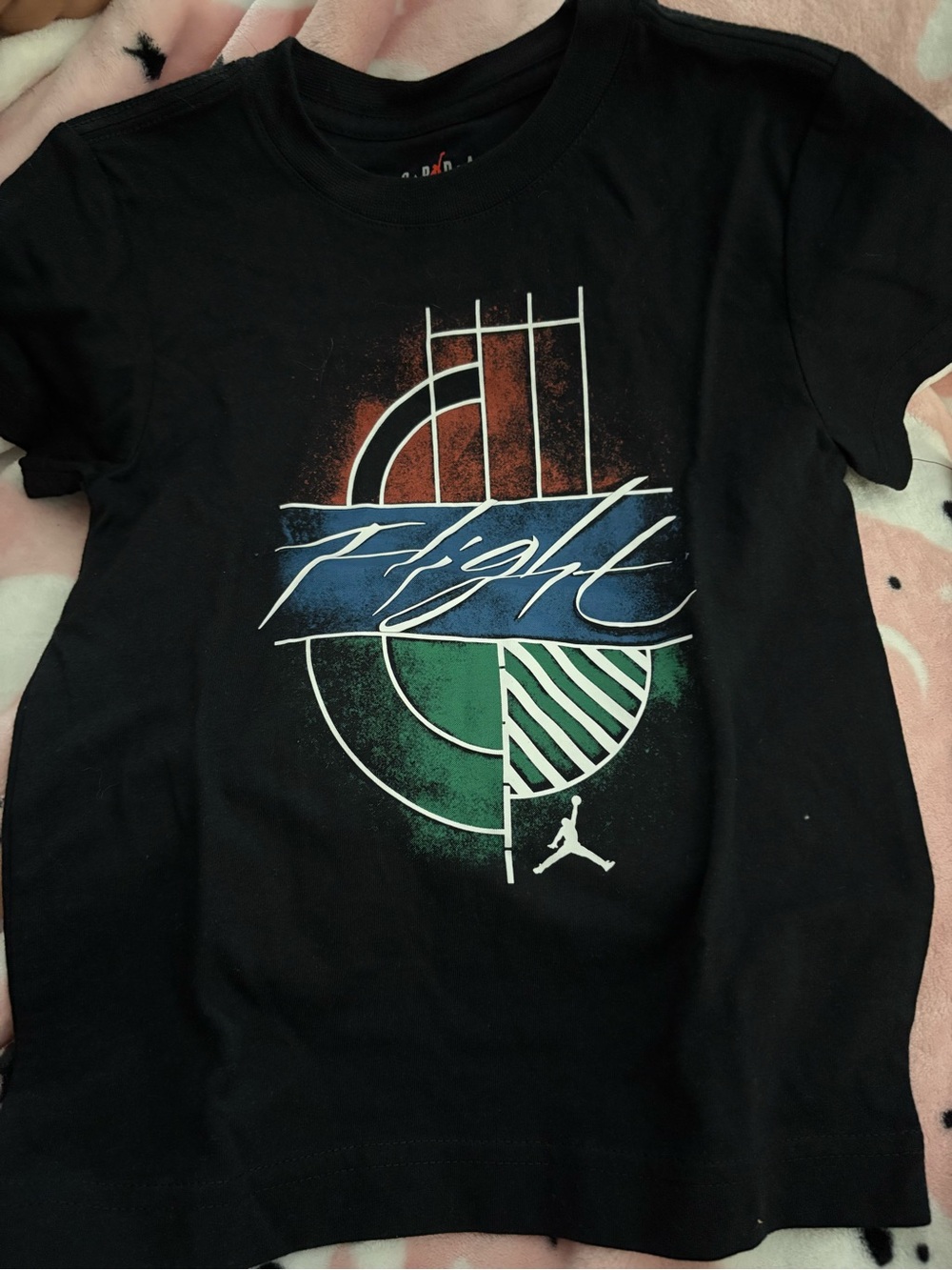 Nike Black Boys' Tee with Multicolor Graphic